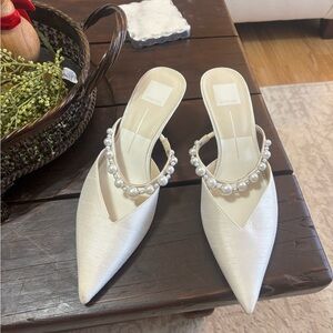 Dolce Vita Cream Pearl Heels
